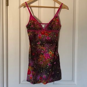 NWT DKNY pink floral nightie
